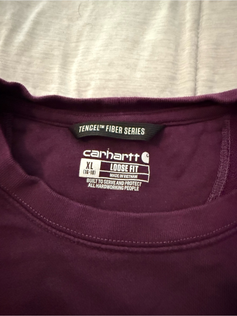 Carhartt Loose Fit Crew Neck T-Shirt in Deep Purple